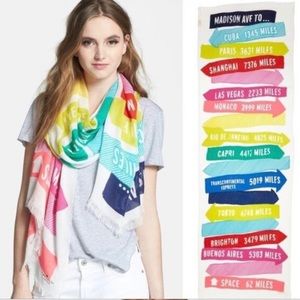 Kate Spade travel sign scarf